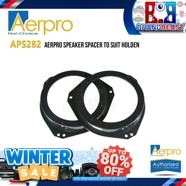 Aerpro APS282 130mm Front Factory Speaker Adaptor Spacers Suit Holden/Renault