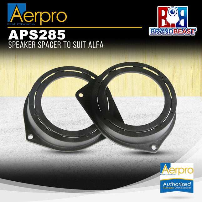 Aerpro APS285 Factory Speaker Adaptor Spacers Suit Alfa/Holden/Opel/Fiat/Renault