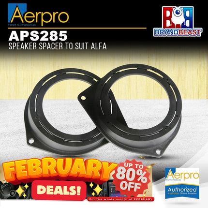 Aerpro APS285 Factory Speaker Adaptor Spacers Suit Alfa/Holden/Opel/Fiat/Renault