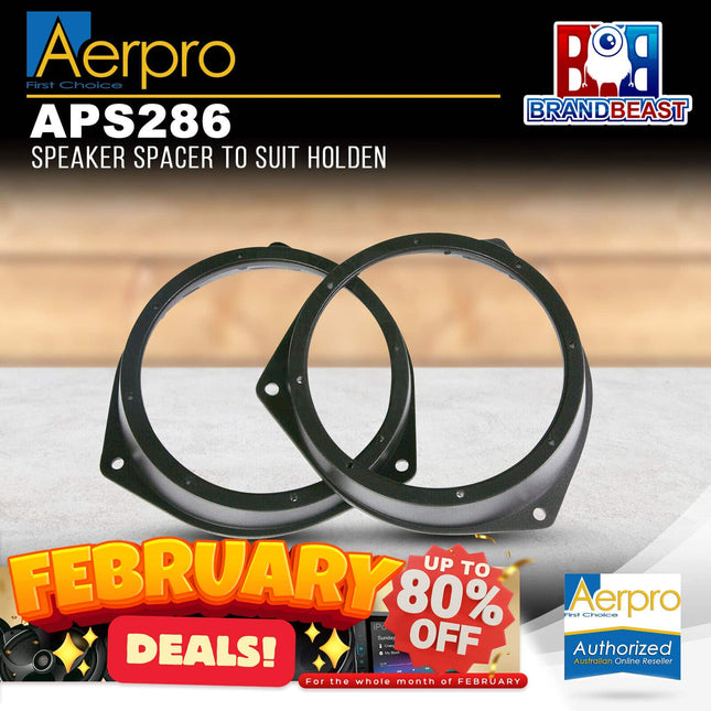 Aerpro APS286 120mm Factory Speaker Adaptor Spacers Suit Holden/Renault