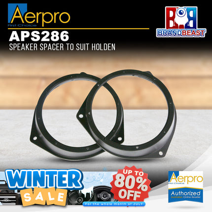 Aerpro APS286 120mm Factory Speaker Adaptor Spacers Suit Holden/Renault
