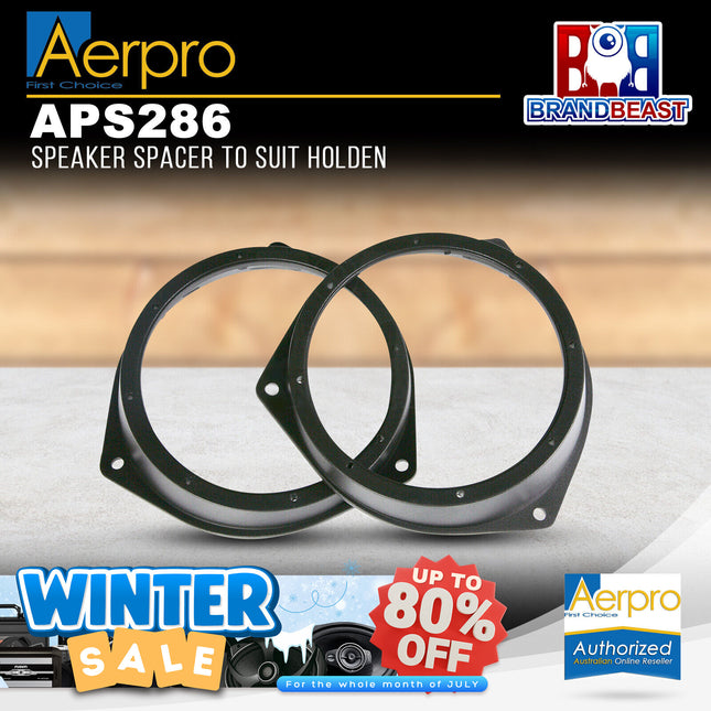 Aerpro APS286 120mm Factory Speaker Adaptor Spacers Suit Holden/Renault