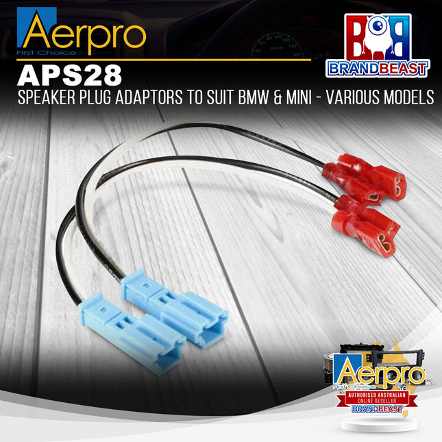 Aerpro APS28 Speaker Plug Adaptors Suit BMW & Mini Various Models