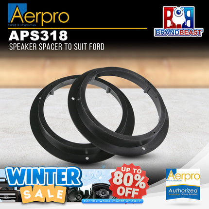 Aerpro APS318 6.5" Front Speaker Adaptor Suit Mercedes/Ford Various Vehicles