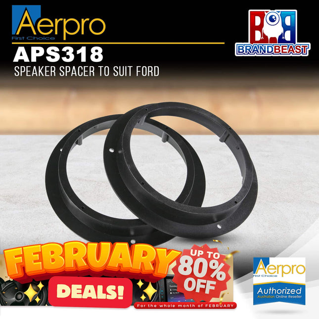 Aerpro APS318 6.5" Front Speaker Adaptor Suit Mercedes/Ford Various Vehicles