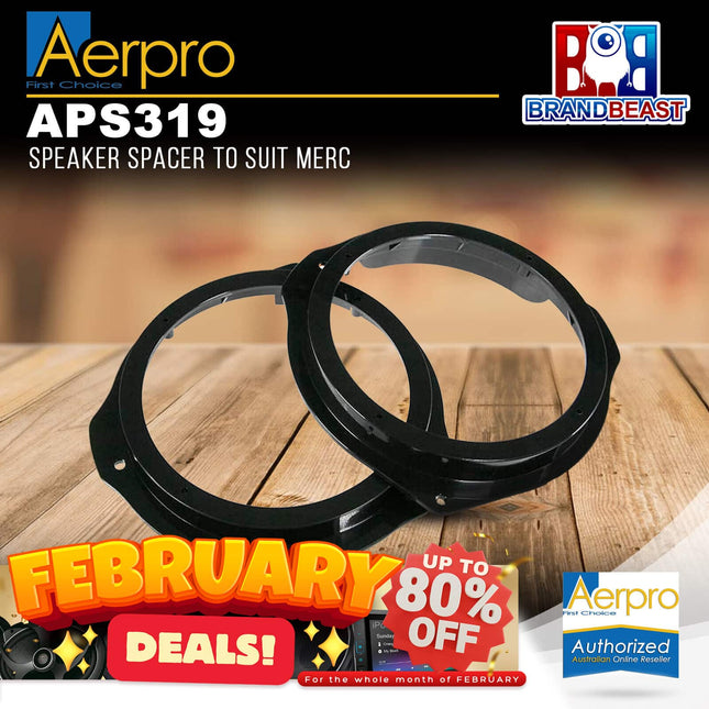 Aerpro APS319 Factory Speaker Adaptor Spacers Suit Mercedes C-Class/E-Class/Vito