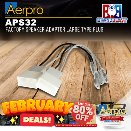 Aerpro APS32 Factory Speaker Adaptor Large Type Plug