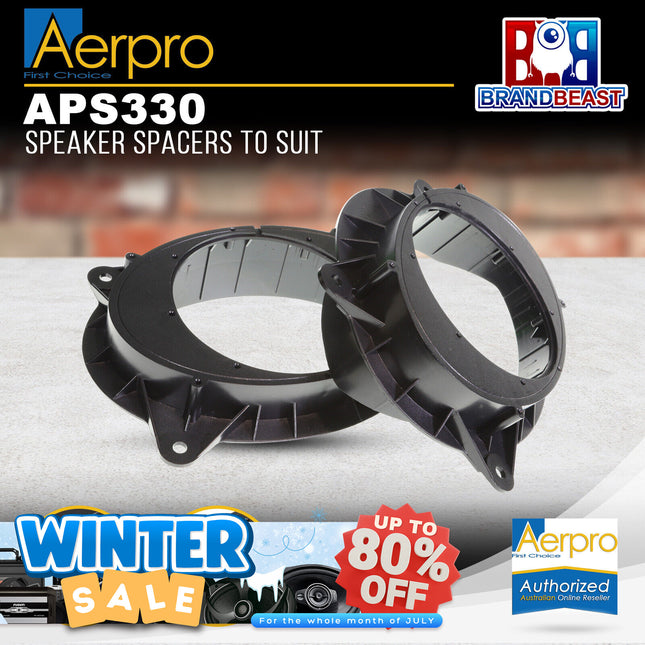 Aerpro APS330 Speaker Spacer Adapters to Suit Toyota Camry - Front