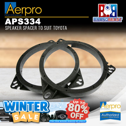 Aerpro APS334 Speaker Spacer to Suit Toyota