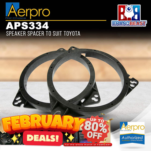 Aerpro APS334 Speaker Spacer to Suit Toyota