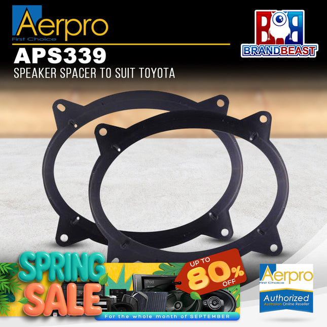 Aerpro APS339 Factory Speaker Adaptor Spacers Suit Toyota Camry