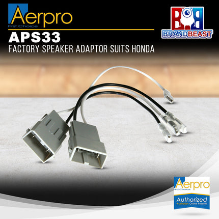 Aerpro APS33 Factory Speaker Adaptor Suit Honda