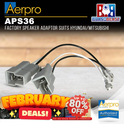 Aerpro APS36 Factory Speaker Adaptor Suit Hyundai/Mitsubishi