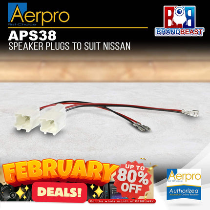 Aerpro APS38 Speaker Plug Adaptors Suit Nissan & Renault Various Models