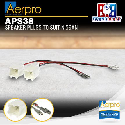 Aerpro APS38 Speaker Plug Adaptors Suit Nissan & Renault Various Models