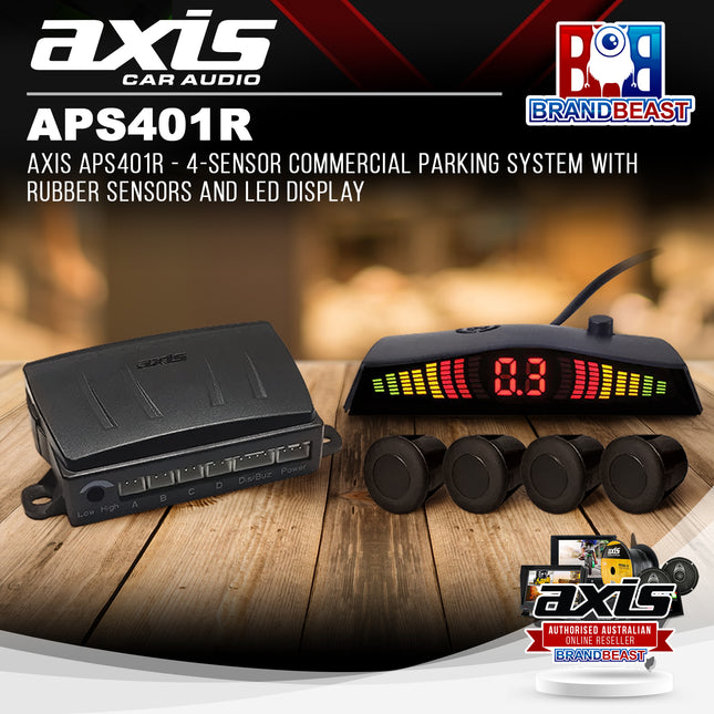 AXIS APS401R - 4-Sensor Commercial Parking System with Rubber Sensors and LED Display
