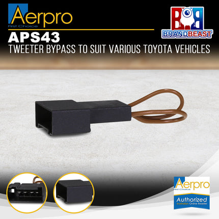 Aerpro APS43 Speaker Plug Adaptors Suit Toyota & Subaru Various Models
