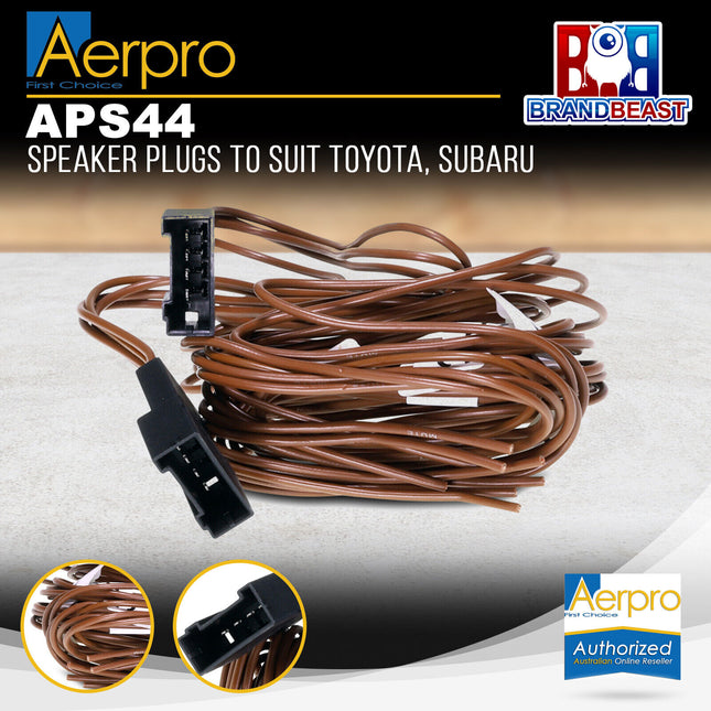 Aerpro APS44 Speaker Plugs to Suit Toyota, Subaru