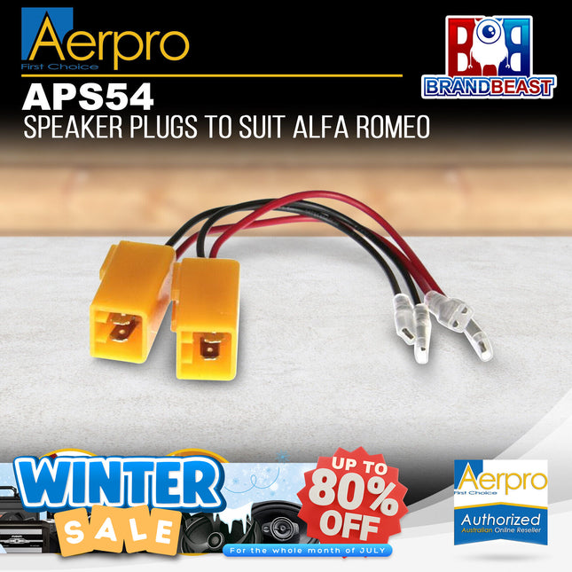 Aerpro APS54 Factory Speaker Adaptor Suits Alfa Romeo/Peugeot
