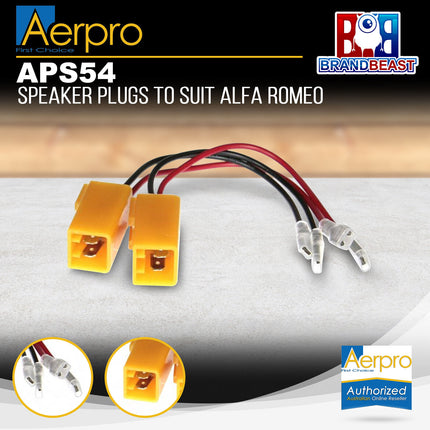 Aerpro APS54 Factory Speaker Adaptor Suits Alfa Romeo/Peugeot
