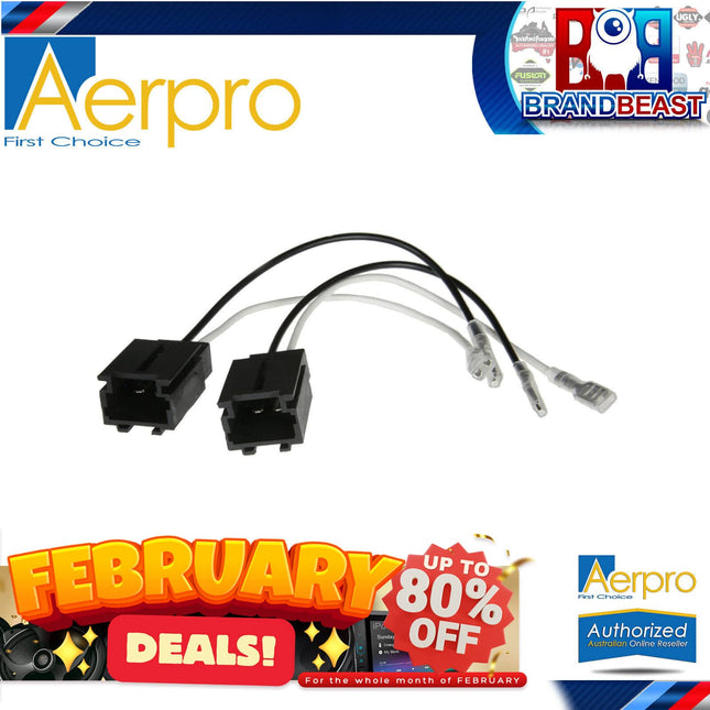 Aerpro APS55 Speaker Plug Adaptors Suit Citroen/Peugeot Various Models