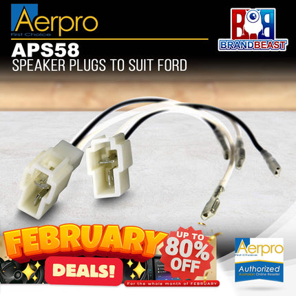 Aerpro APS58 Factory Speaker Adaptor Locking Clip Style