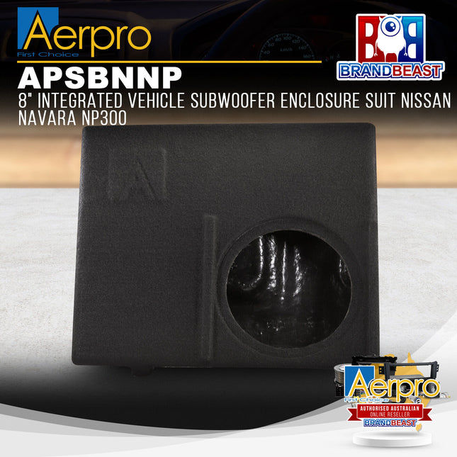 Aerpro APSBNNP 8" Integrated Subwoofer Enclosure Suit Nissan Navara NP300