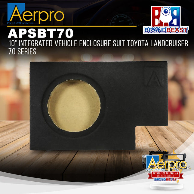Aerpro APSBT70 10" Integrated Vehicle Enclosure For Toyota Landcruiser 70 Series