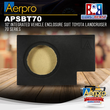 Aerpro APSBT70 10" Integrated Vehicle Enclosure For Toyota Landcruiser 70 Series