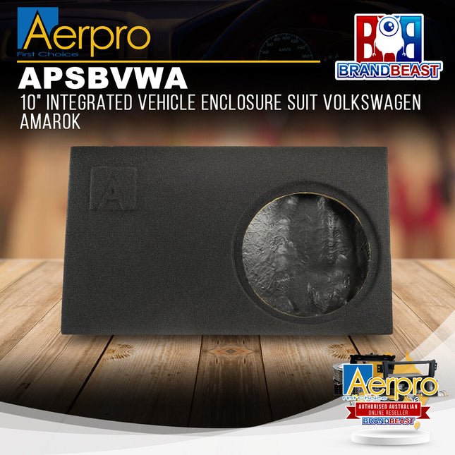 Aerpro APSBVWA 10" Integrated Vehicle Enclosure Suit Volkswagen Amarok 2011
