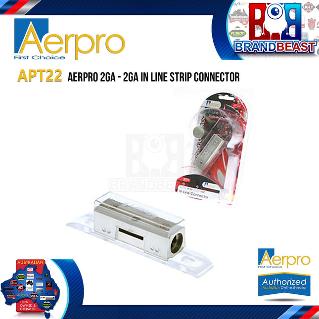 Aerpro APT22 2GA to 2GA In Line Strip Connector