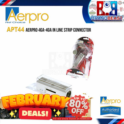 Aerpro APT44 4GA to 4GA In Line Strip Connector