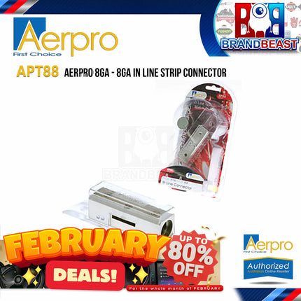 Aerpro APT88 8GA to 8GA In Line Strip Connector