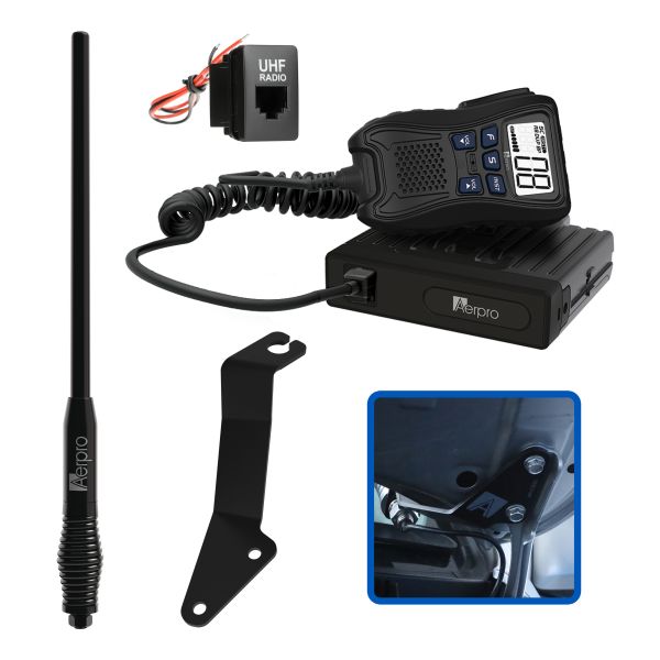 Aerpro APTYCBH2 Hideaway 5W UHF CB Kit LandCruiser 200 2016-2021