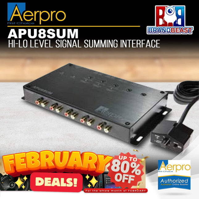 Aerpro APU8SUM Hi-Low Level Signal Summing Interface