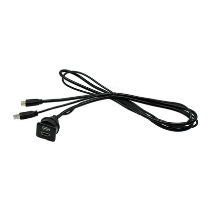 Aerpro APUSBD4 USB & HDMI Surface Mount Extension Cable Adaptor