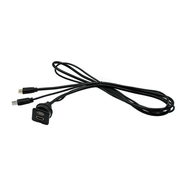 Aerpro APUSBD4 USB & HDMI Surface Mount Extension Cable Adaptor