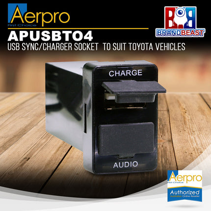 Aerpro APUSBTO4 Dual USB Charge & Sync Suit Toyota Various Models (21mm x 32mm)