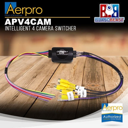 Aerpro APV4CAM Intelligent 4 Camera Switcher