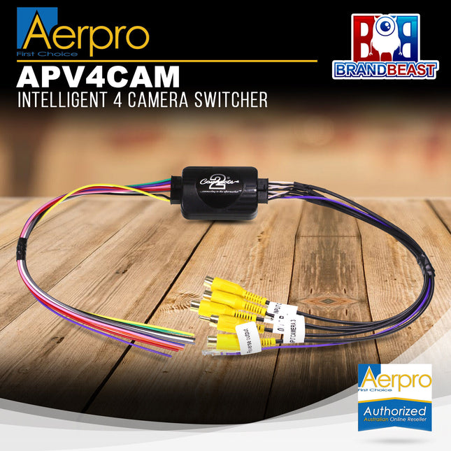 Aerpro APV4CAM Intelligent 4 Camera Switcher