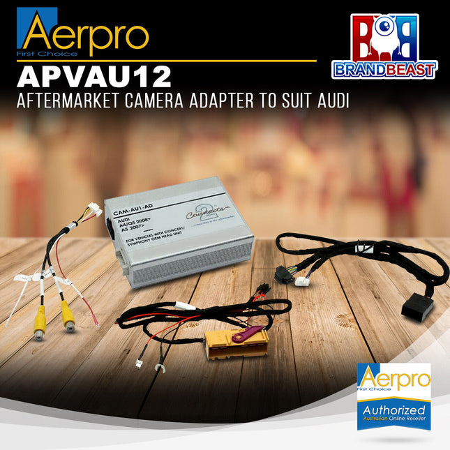 Aerpro APVAU12 Aftermarket Camera Adapter to Suit Audi