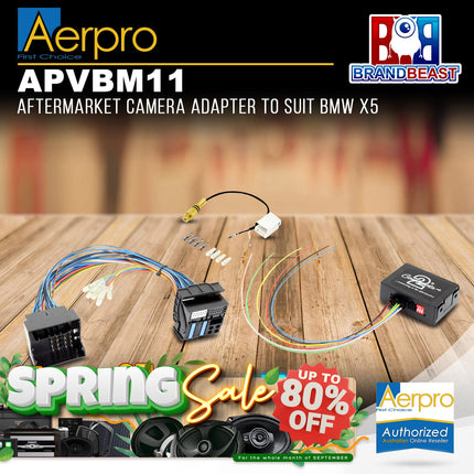 Aerpro APVBM11 Aftermarket Camera Adapter to Suit BMW X5 / X6