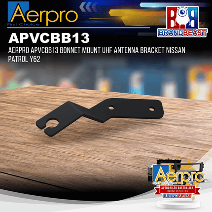 Aerpro APVCBB13 Bonnet Mount UHF Antenna Bracket Nissan Patrol Y62