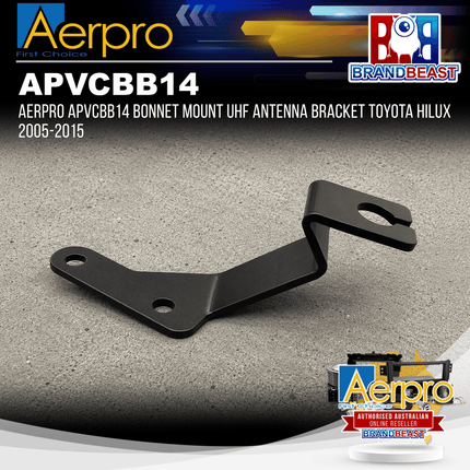 Aerpro APVCBB14 Bonnet Mount UHF Antenna Bracket Toyota Hilux 2005-2015