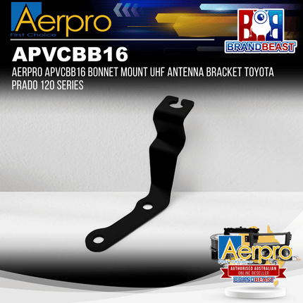 Aerpro APVCBB16 Bonnet Mount UHF Antenna Bracket Toyota Prado 120 Series