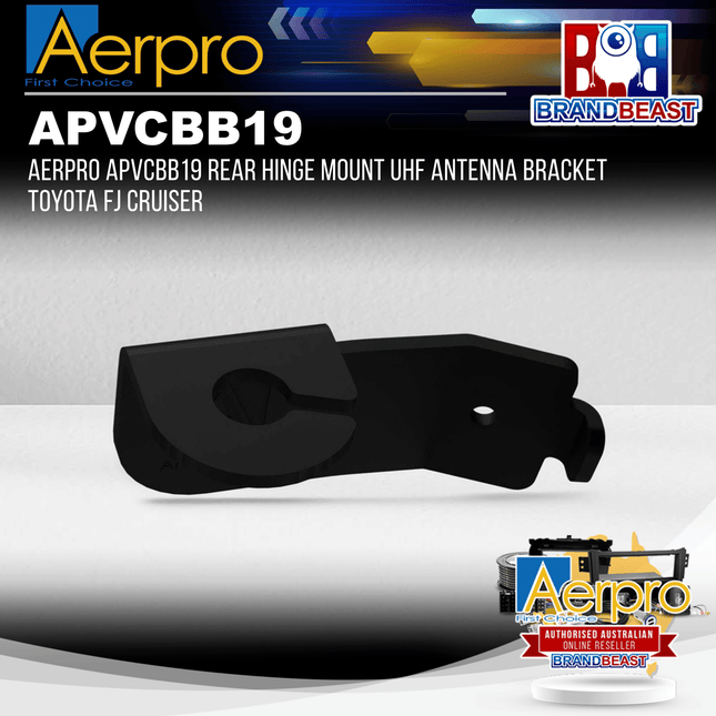Aerpro APVCBB19 Rear Hinge Mount UHF Antenna Bracket Toyota FJ Cruiser
