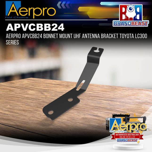 Aerpro APVCBB24 Bonnet Mount UHF Antenna Bracket Toyota LC300 Series