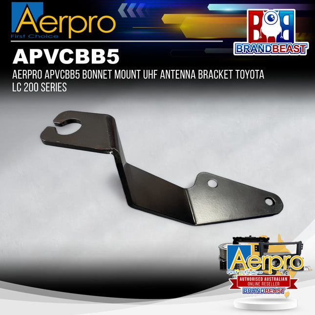 Aerpro APVCBB5 Bonnet Mount UHF Antenna Bracket Toyota LC 200 Series