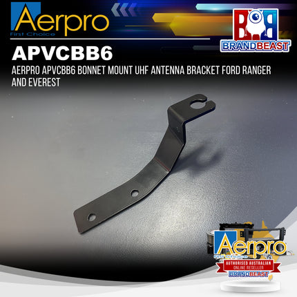 Aerpro APVCBB6 Bonnet Mount UHF Antenna Bracket Ford Ranger and Everest