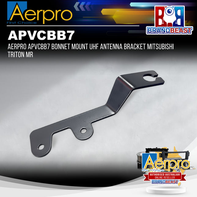 Aerpro APVCBB7 Bonnet Mount UHF Antenna Bracket Mitsubishi Triton MR